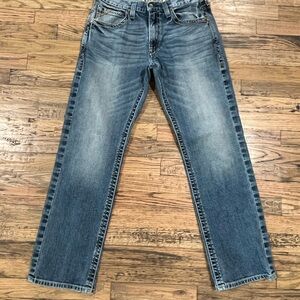 Men's Ariat M5 Slim Straight Jeans - Faded Blue